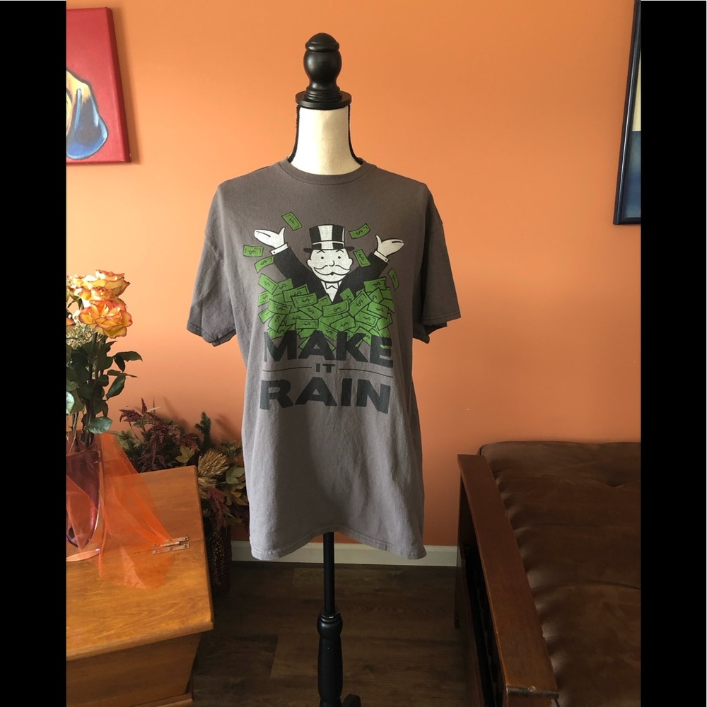 HASBRO MONOPOLY gray men’s t-shirt